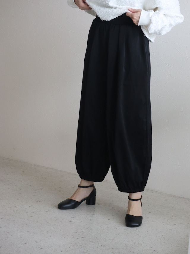 dry touch balloon pants (black)