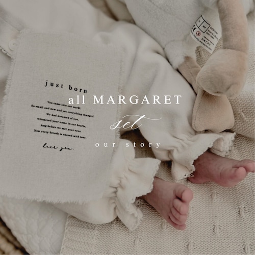 即納｜ all MARGARET set “ our story ”｜fabric monthly card “our story” ＋tapestry