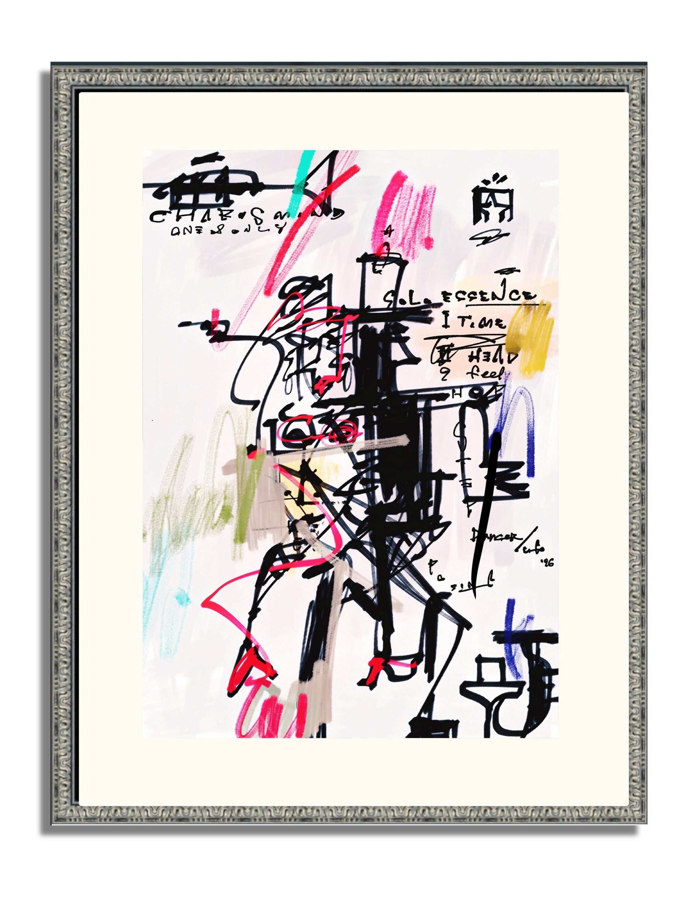 フレーム込み「U-GO THEARTWORK」グラフィティ 絵画 フレーム込み「U