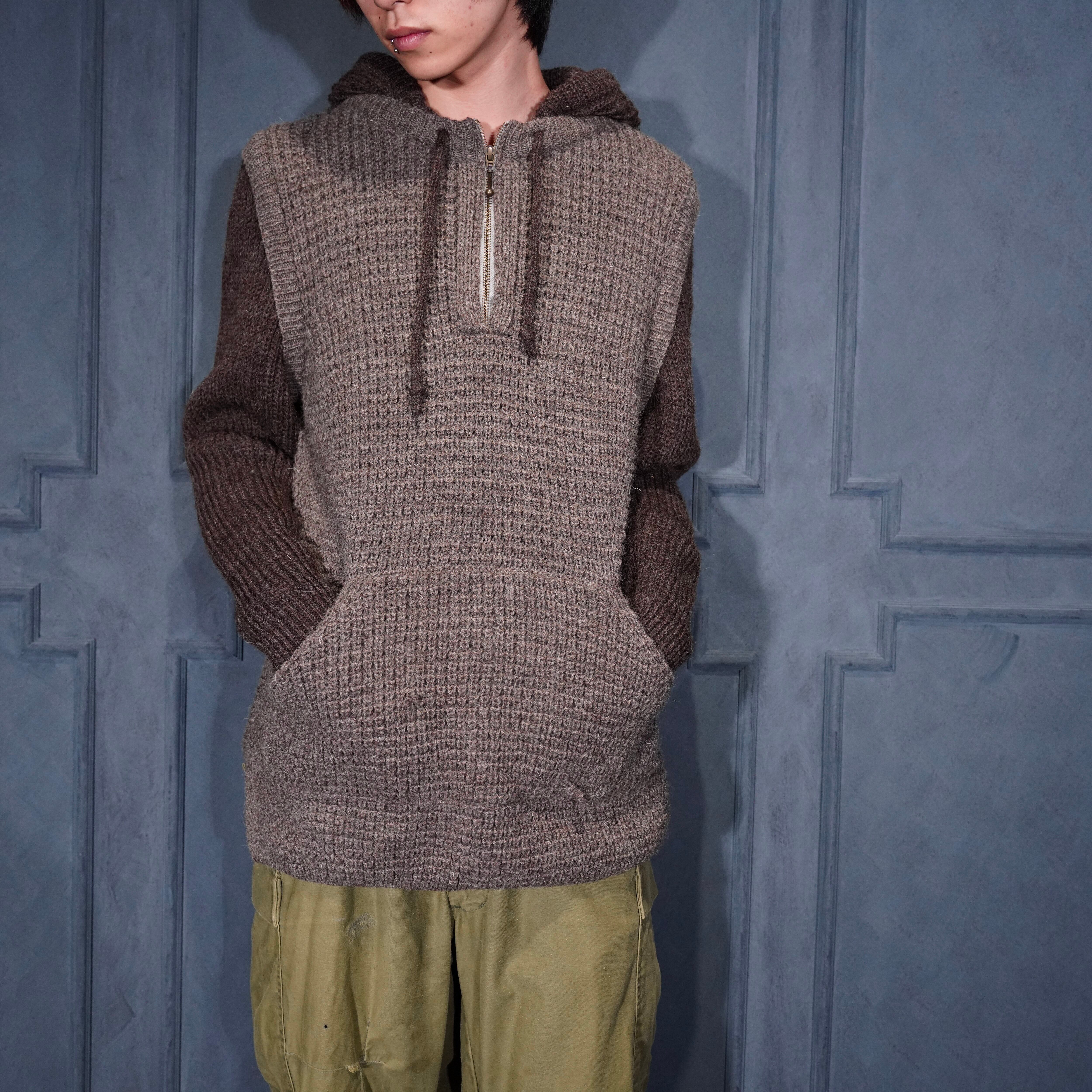 EU VINTAGE NORTHERN WATTERS KNITWEAR HALF ZIP KNIT PULL OVER