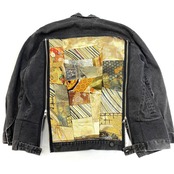 【kimonojk47】着物デニムジャケットKIMONO DENIM JACKET
