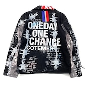 【rd10】最高級ギャバウール リメイクライダースジャケットPaint REMAKE WOOL RIDERS JACKET BLACK