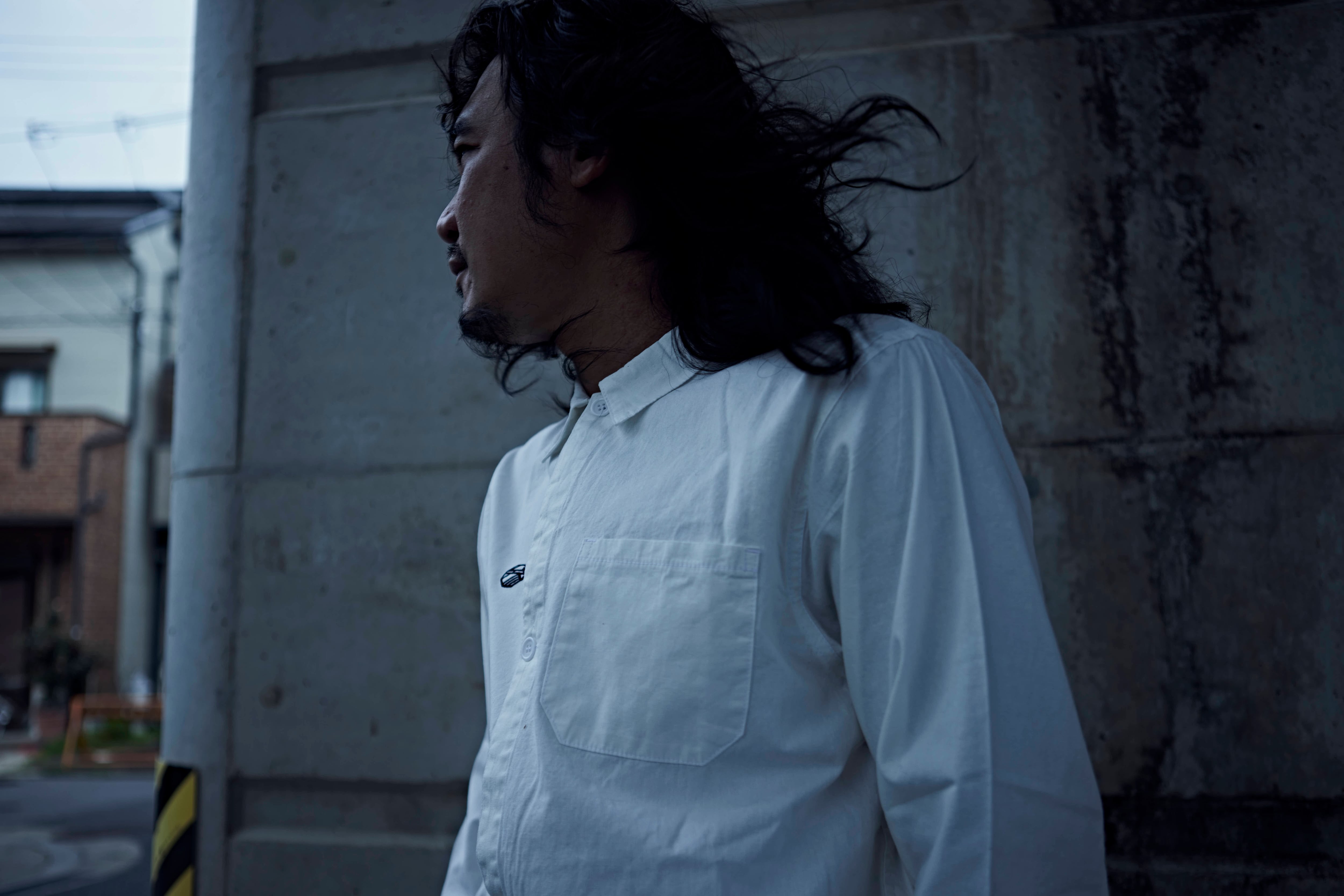 Grandpa shirt white / グランパシャツ ホワイト【SANGOU】 | SANGOU