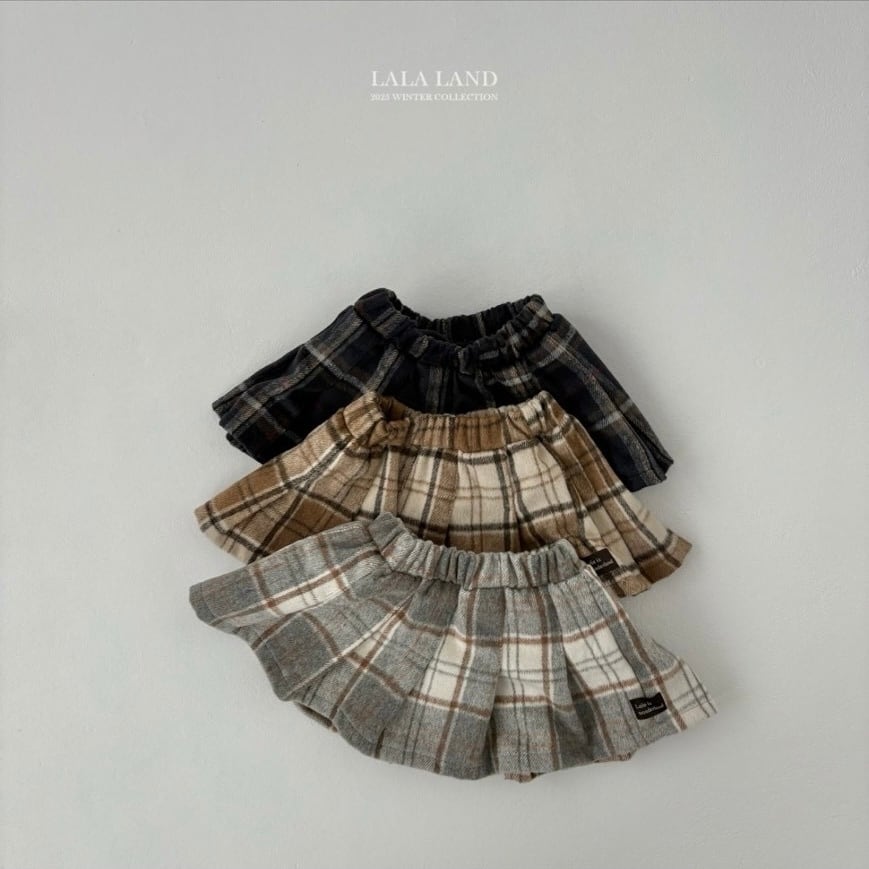 予約⌇LALALAND / baguette check skirt