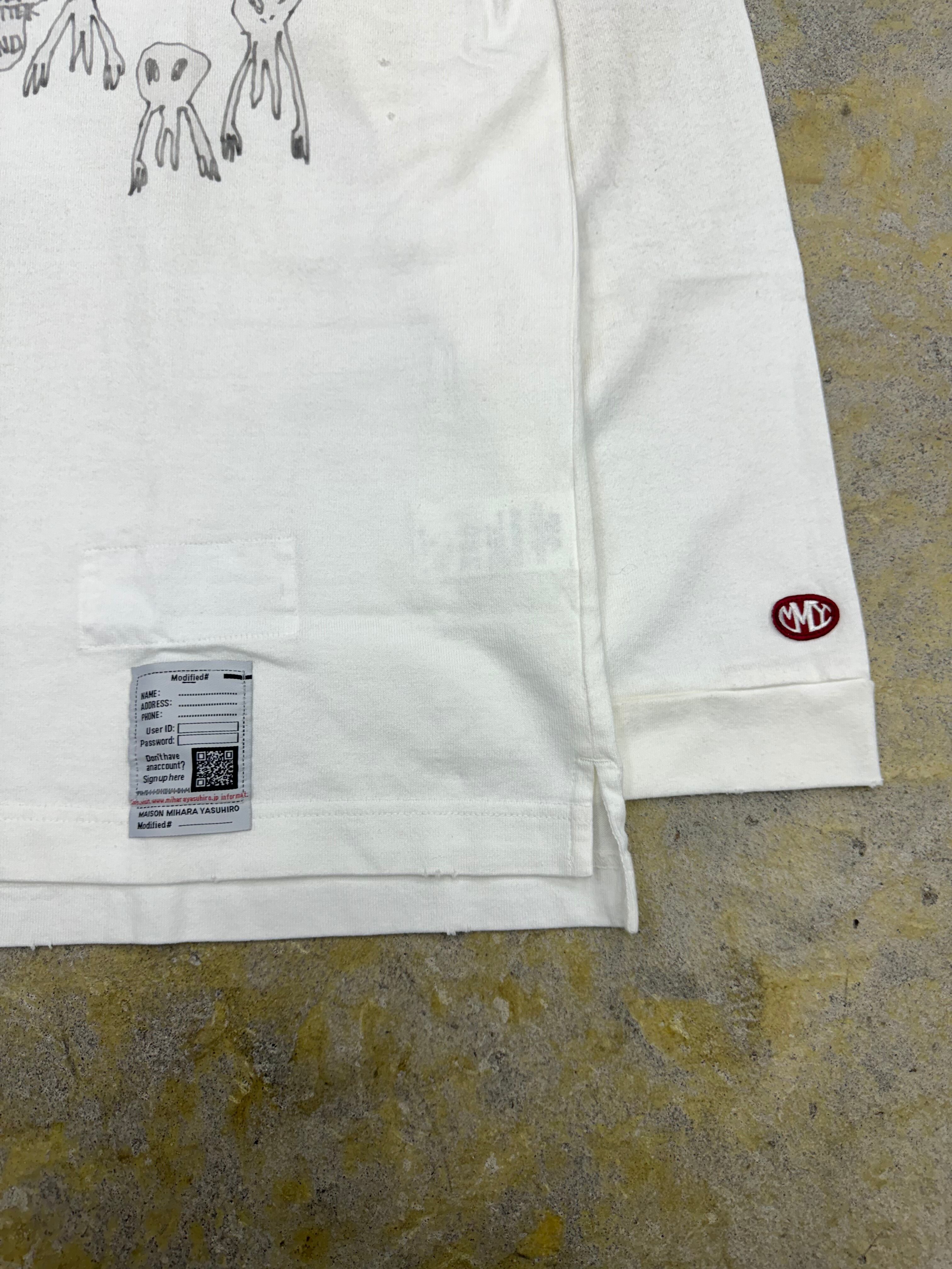 Maison MIHARA YASUHIRO | distressed LS Tee | WHITE | HOWDAY
