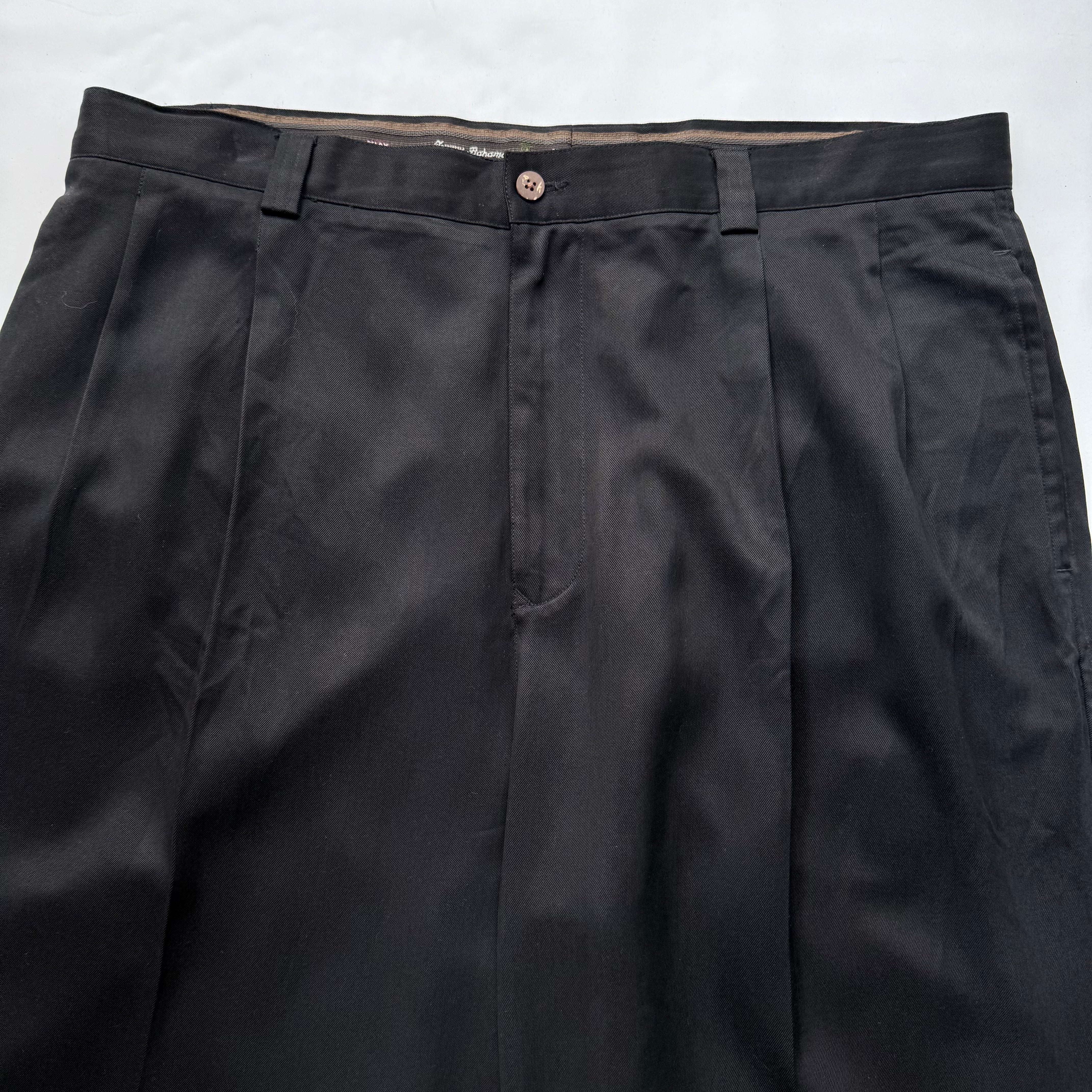 90's Vintage “TOMMY BAHAMA” 2tuck Silk Slacks | 放課後の思い出