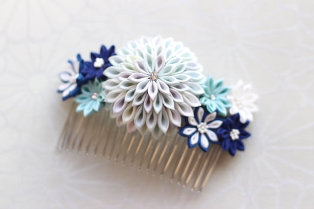 つまみ細工 コーム