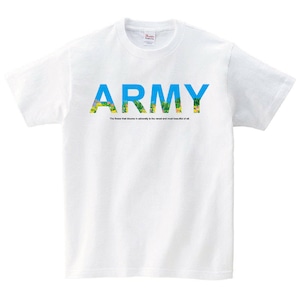 ARMY 青空 Tシャツ メンズ レディース 半袖 北欧 シンプル ゆったり おしゃれ トップス 白 30代 40代 大きいサイズ 綿100% 160 S M L XL