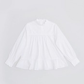 綿雪の朝に咲く、花びらブラウス《P0312》