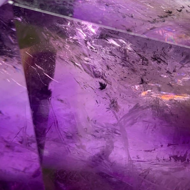 希少☆ロマネシュ鉱入り・色合い美麗☆アメジスト ワンド