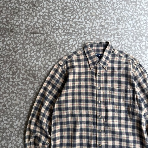STUSSY / 90’s- flannel shirt size M
