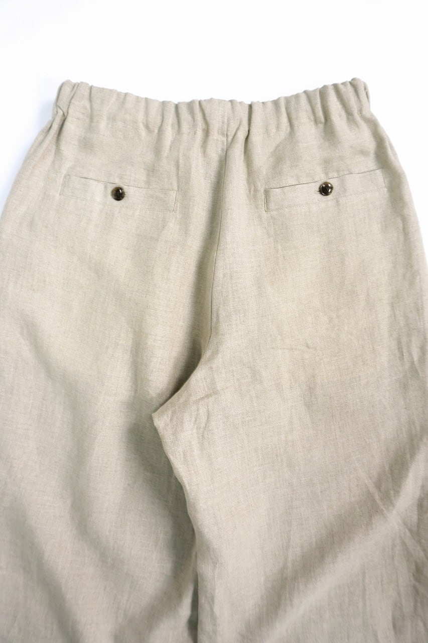 French Linen Wide Easy Pants