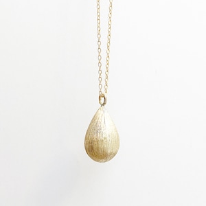 Satin teardrop necklace-LONG NC-041