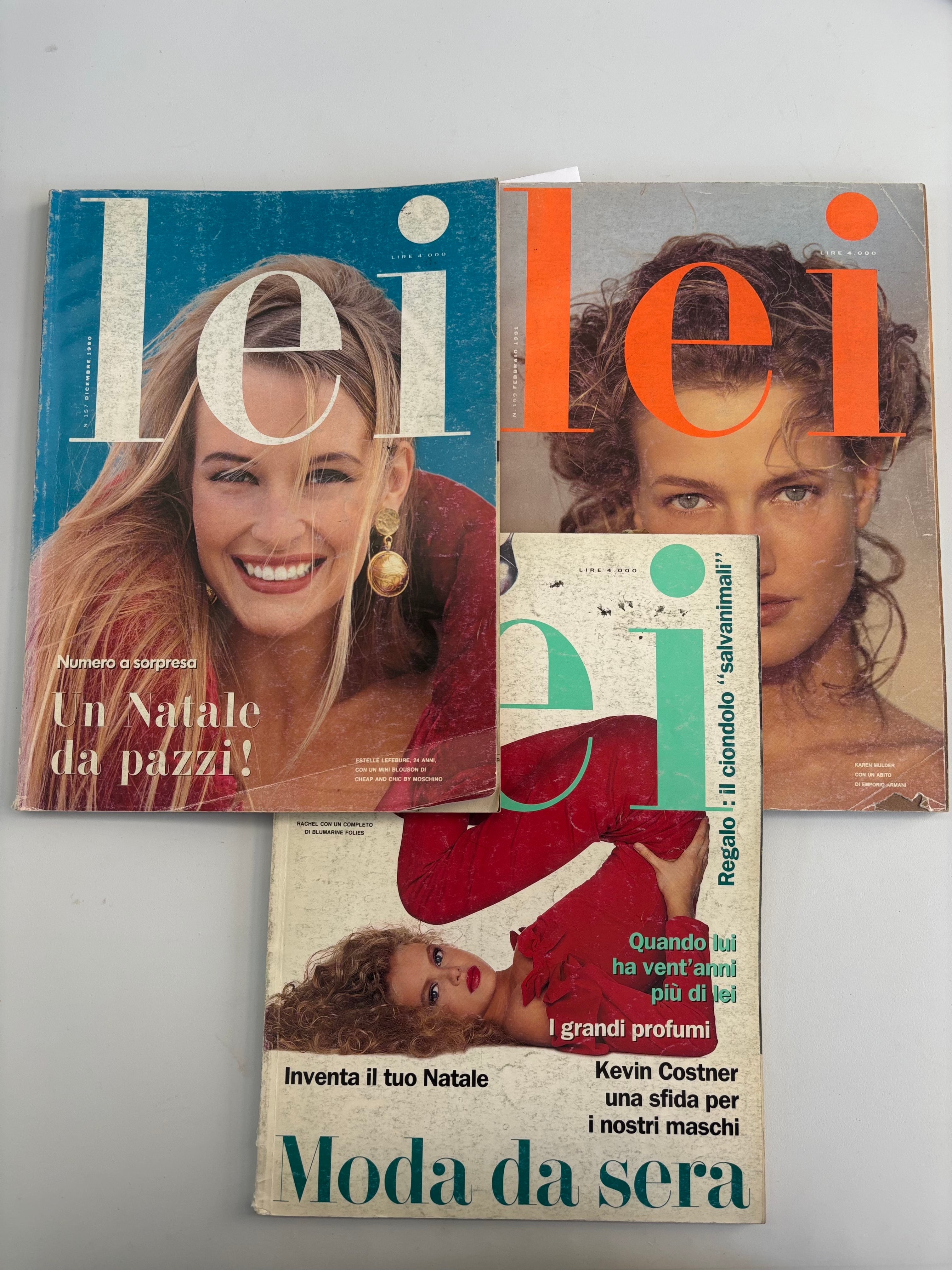 Lei イタリア・ファッション誌　90年代10冊 lei 1990 December / 1991 February / 1991 December | 帽子堂