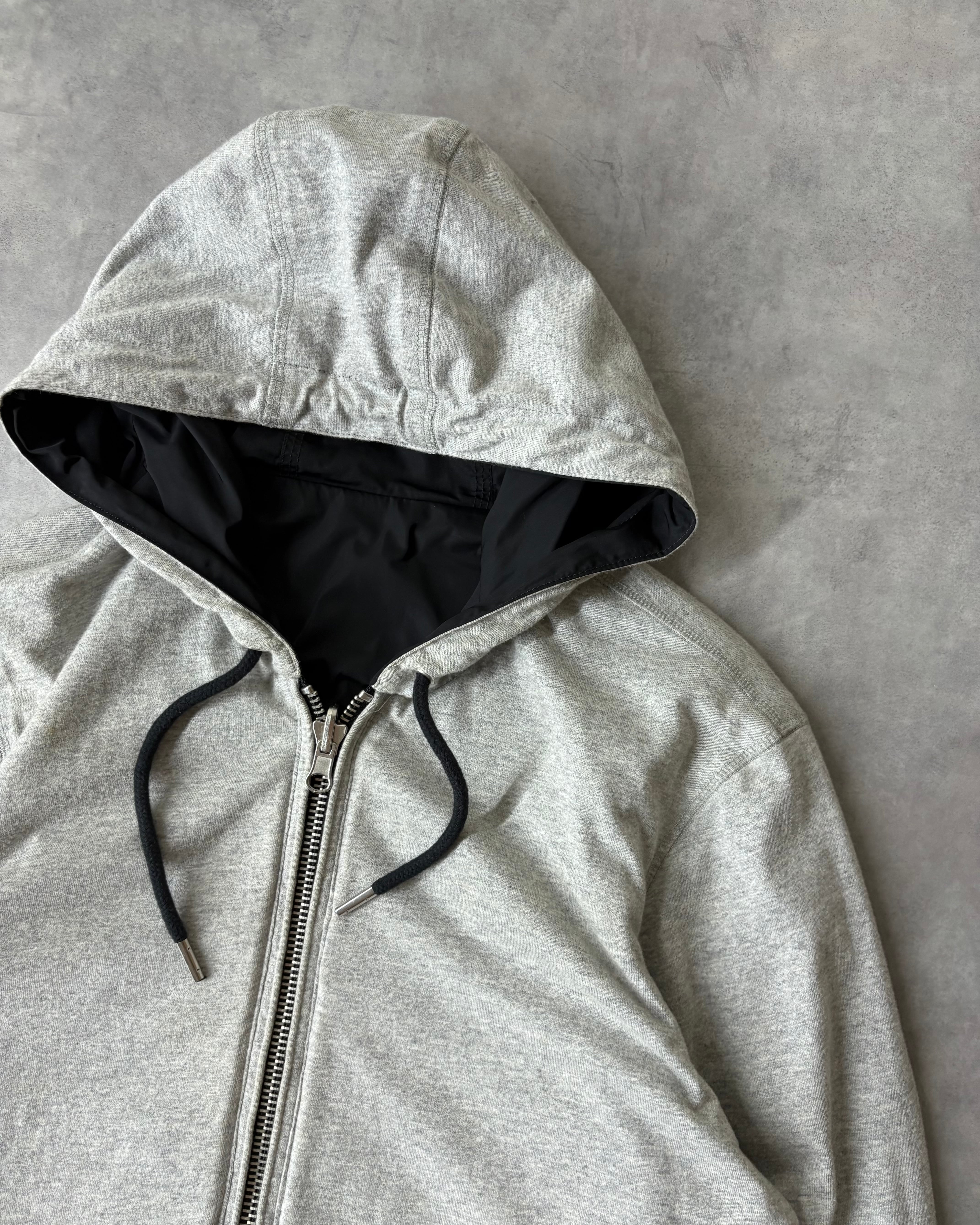 00s DIESEL Sweat×Nylon Reversible Zip-up Hoodie | VOLAR