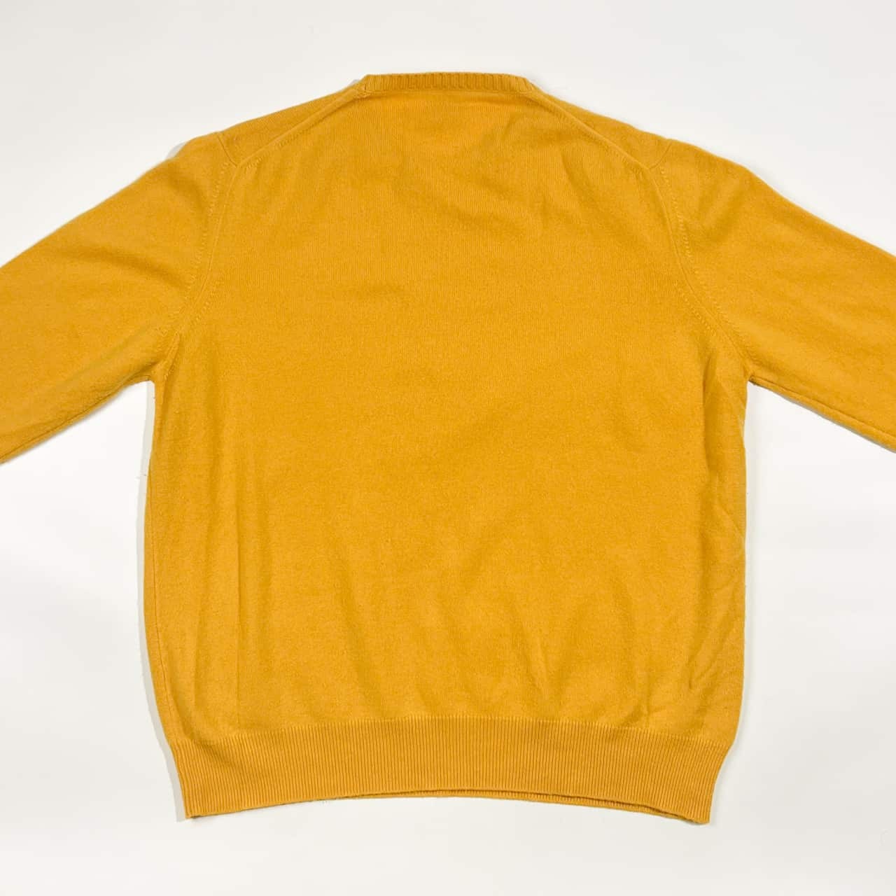 カシミヤ100% イタリア製 AGNONA アニオナ ニット セーター 50/イエロー メンズ