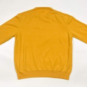 カシミヤ100% イタリア製 AGNONA アニオナ ニット セーター 50/イエロー メンズ