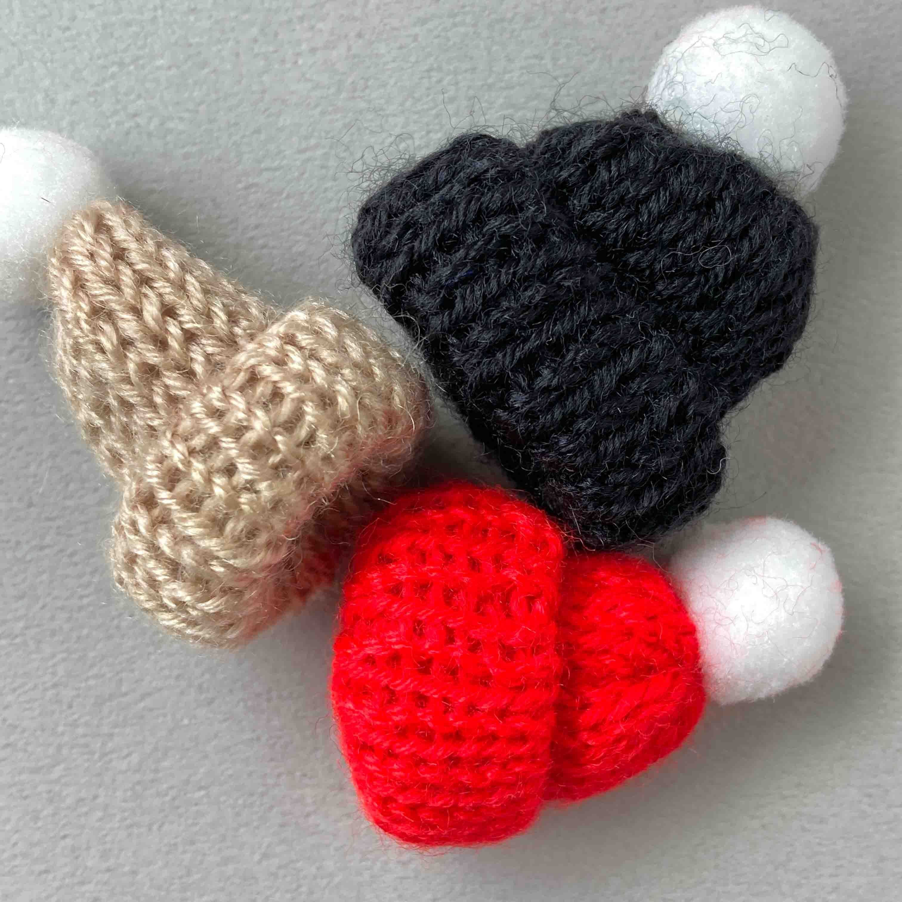 280 やちさまミニチュア ニット帽 2点セット｜ハンドメイド・手芸