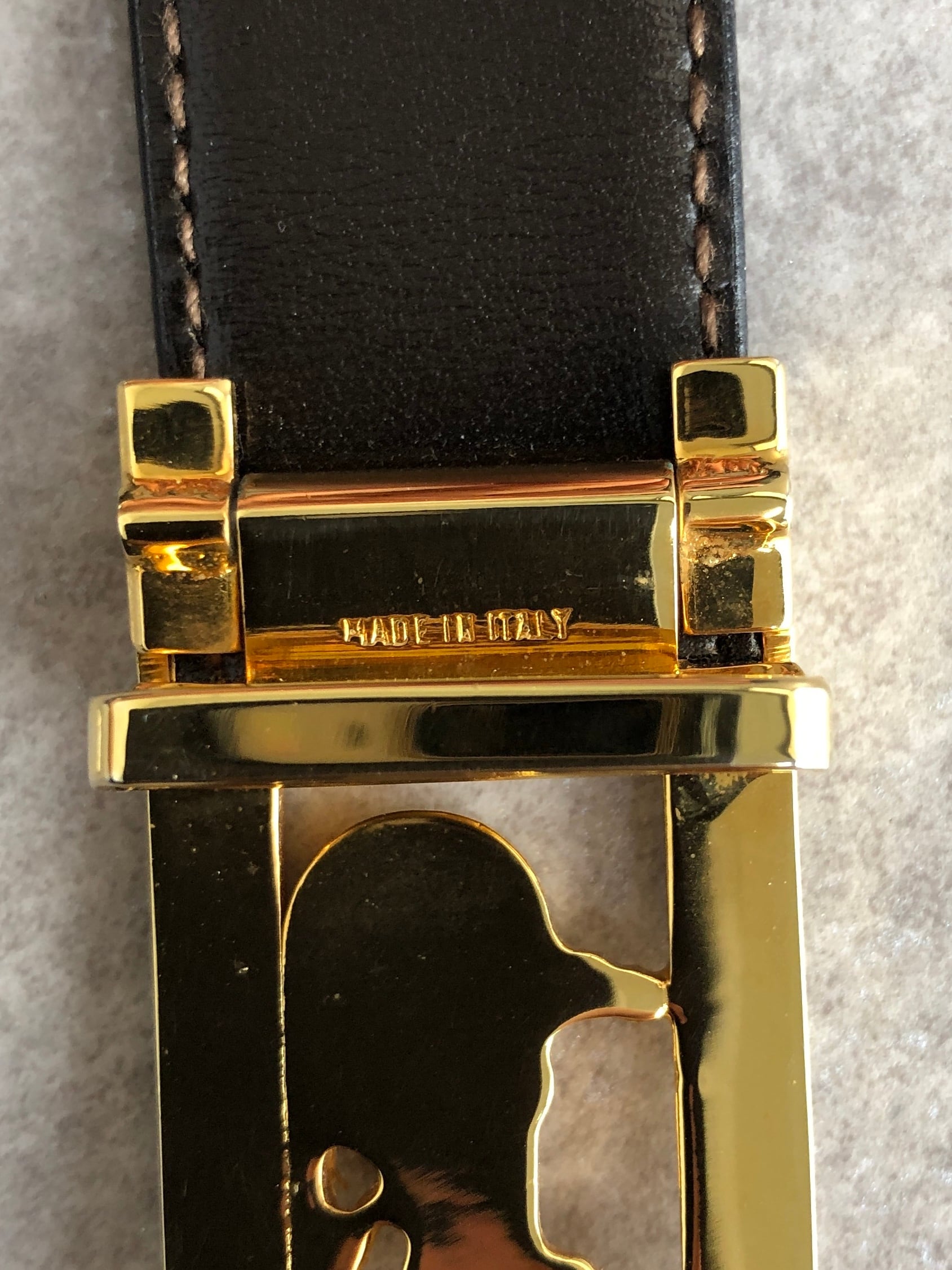 CELINE セリーヌ ベルト ブラック 馬車 ホースキャリッジ vintage