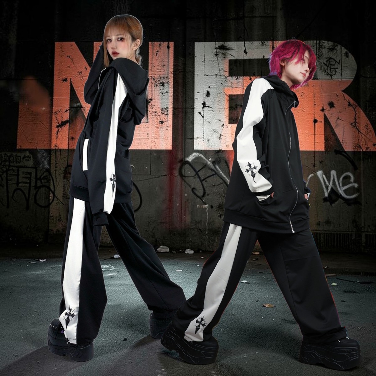 NieR ONEくん タンブラー ハンディファン等 セット 3000円引き‼︎WHITE LINE TRACK SET-UP【CROSS】 | NIER CLOTHING