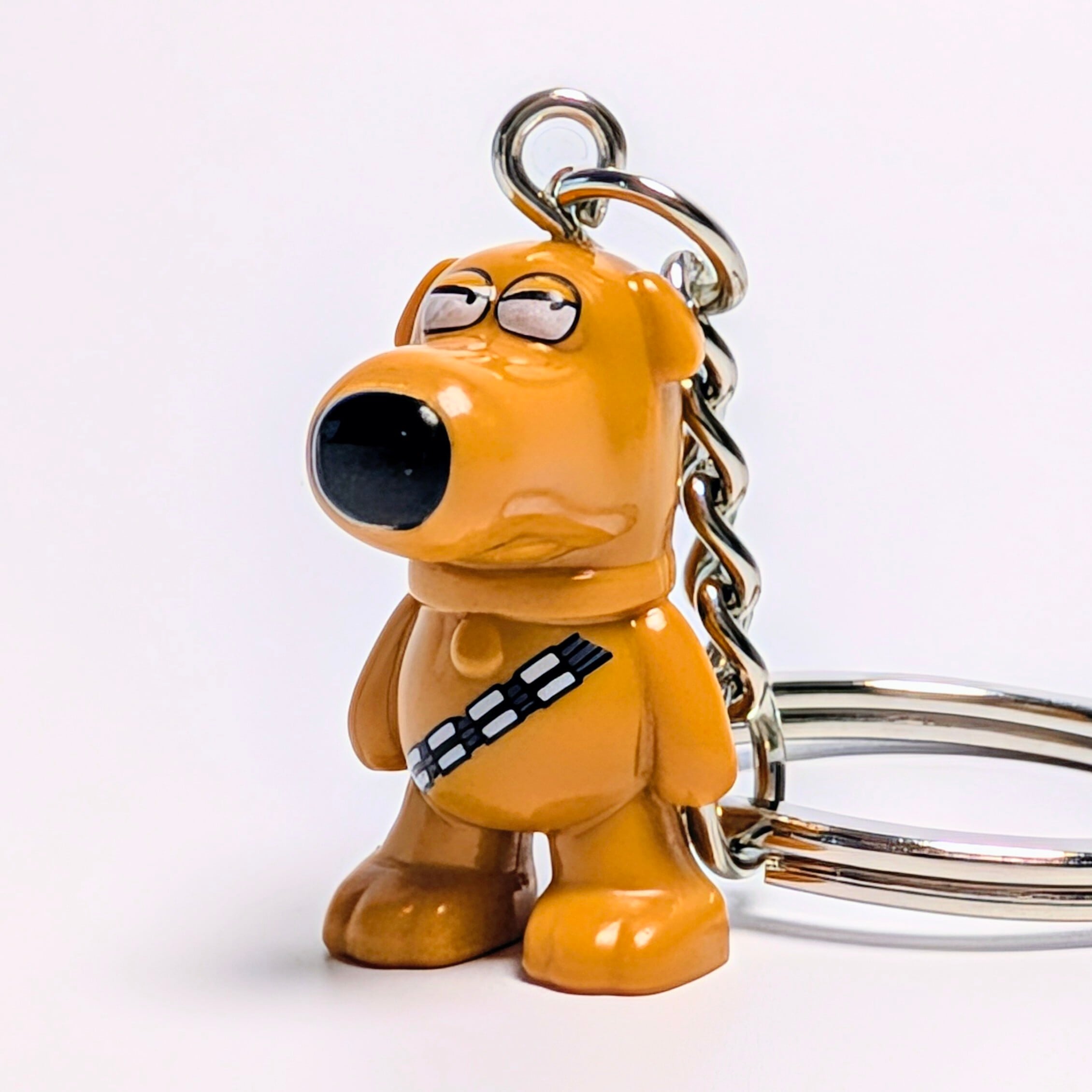 ★ブロックフィギュアキーホルダー★【 Family Guy（ファミリー・ガイ）×STARWARS ( スター・ウォーズ ) 】ブライアン・チューバッカ / ブライアン・グリフィン 〚アメリカン雑貨 アメトイ〛