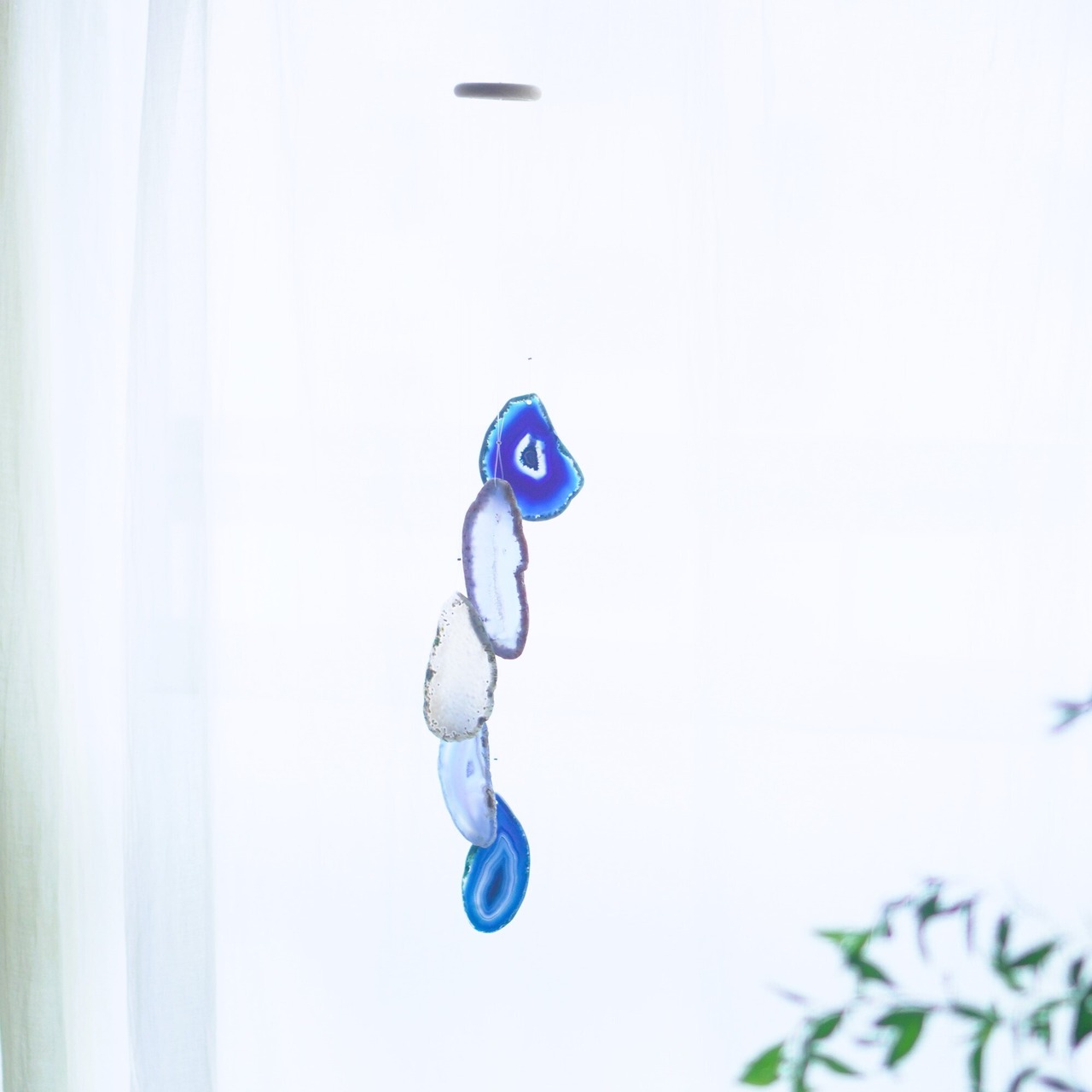 Deep Blue - アゲートヒーリングチャイム / Agate Sun Catcher Wind Chime 067