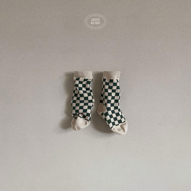 minirobe25wn_Checkerboard Socks
