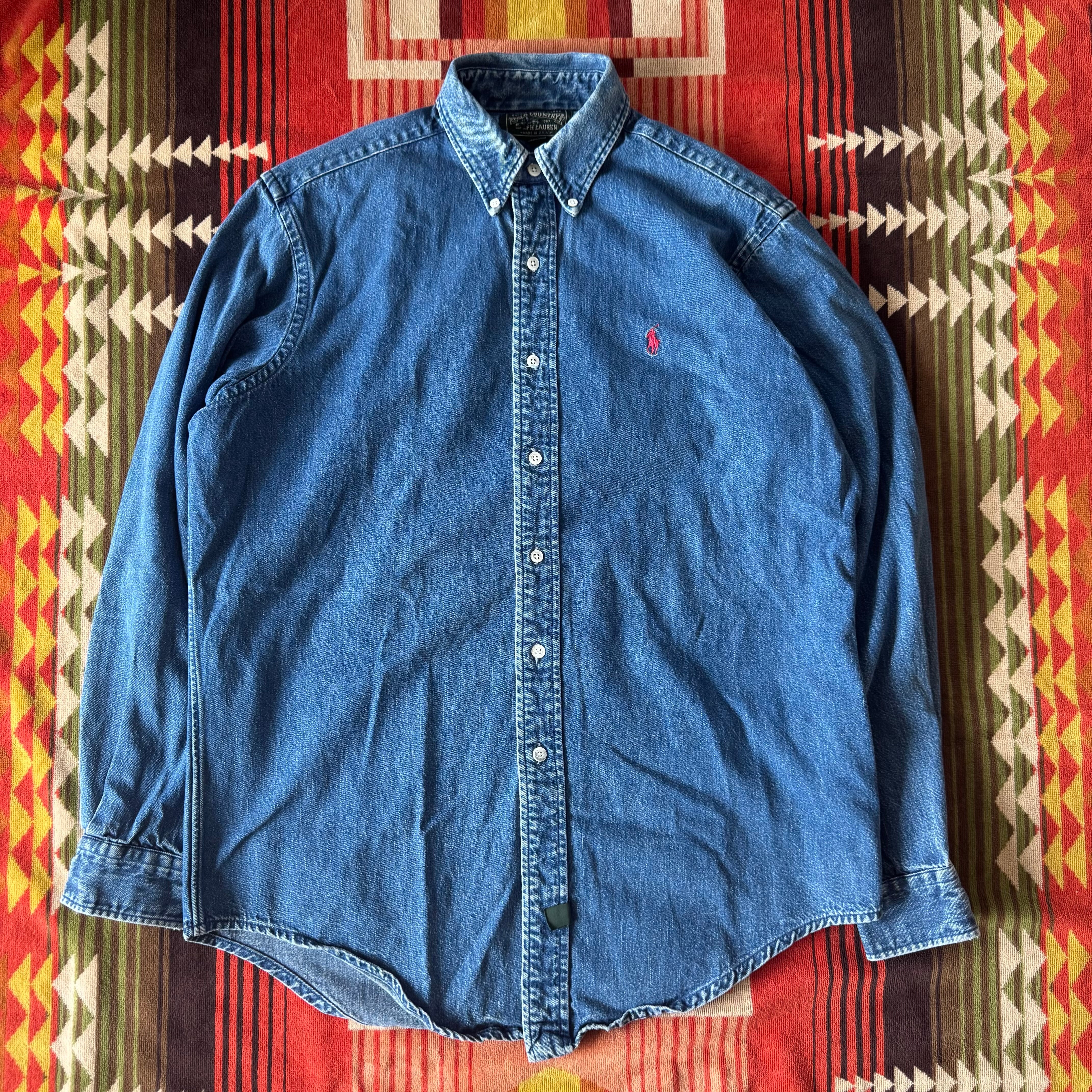 POLO COUNTRY B.D. Denim Shirt/ USA MADE | Rei-mart