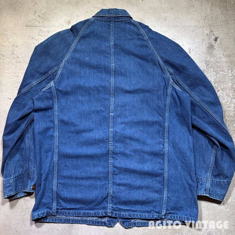 古着　デニムコート　カバーオール　襟異素材切り替え　L相当　ラグラン　太アーム. 中古・古着通販】COMME des GARCONS HOMME (コムデギャルソン オム