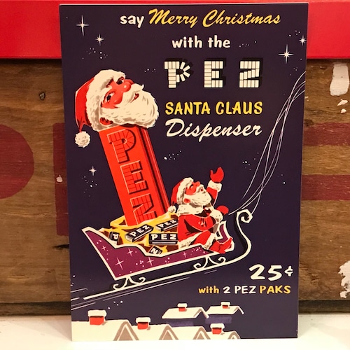 PEZ ペッツ ポストカード (厚紙仕様) クリスマス U.S.A.製 2003年