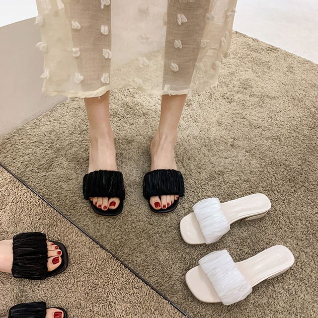 ミュールサマーレッドスタイル 靴 シューズ 夏物 フェイクシューズ99835109189