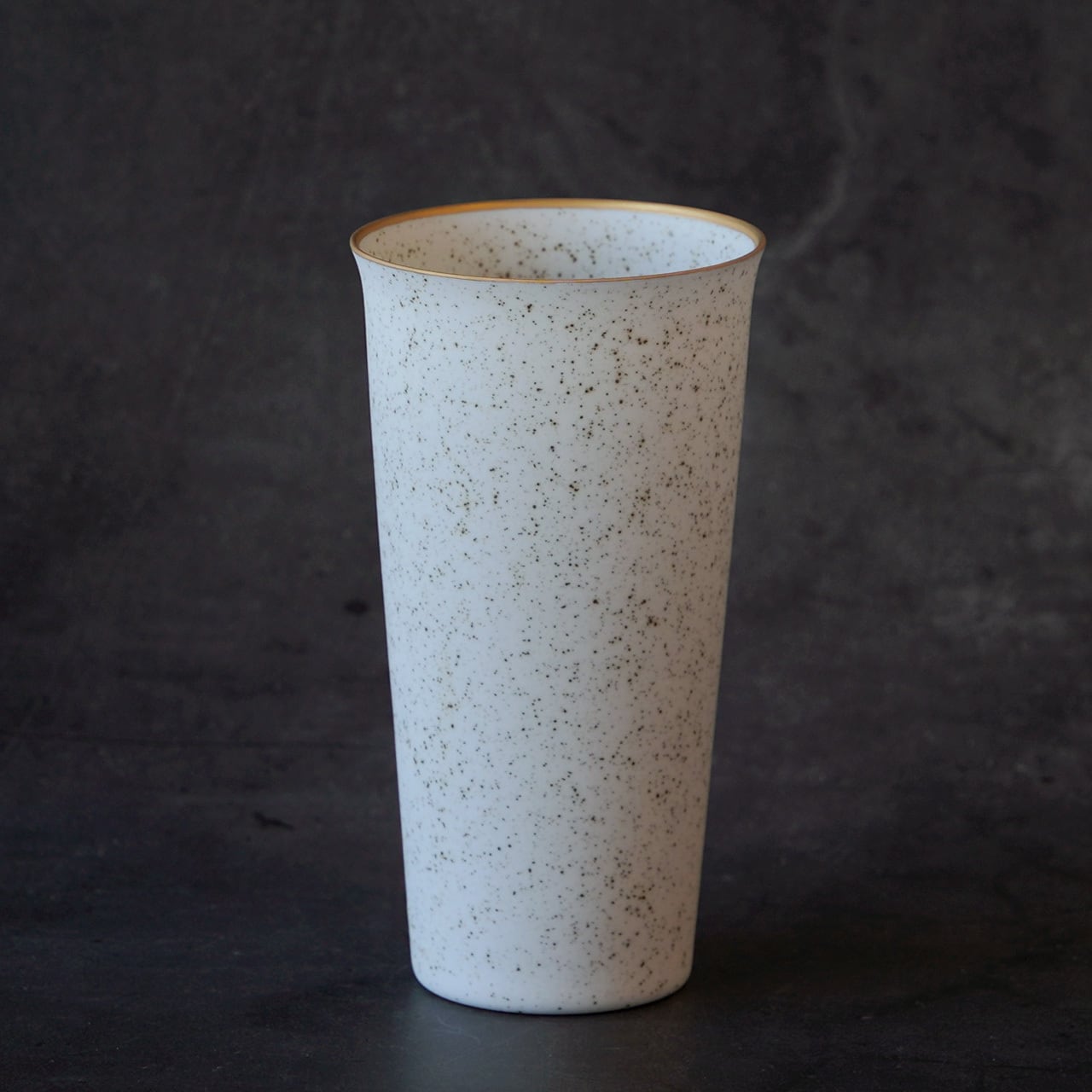 ビアタンブラー Tumbler Nashiji White 畑萬陶苑