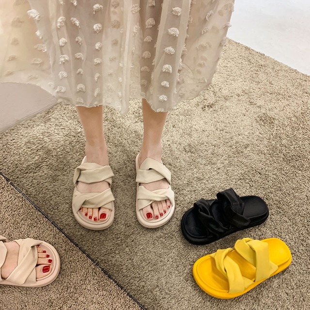 ミュールサマーサンダル 靴 シューズ 夏物 ビーチ フェイクシューズ78663541364