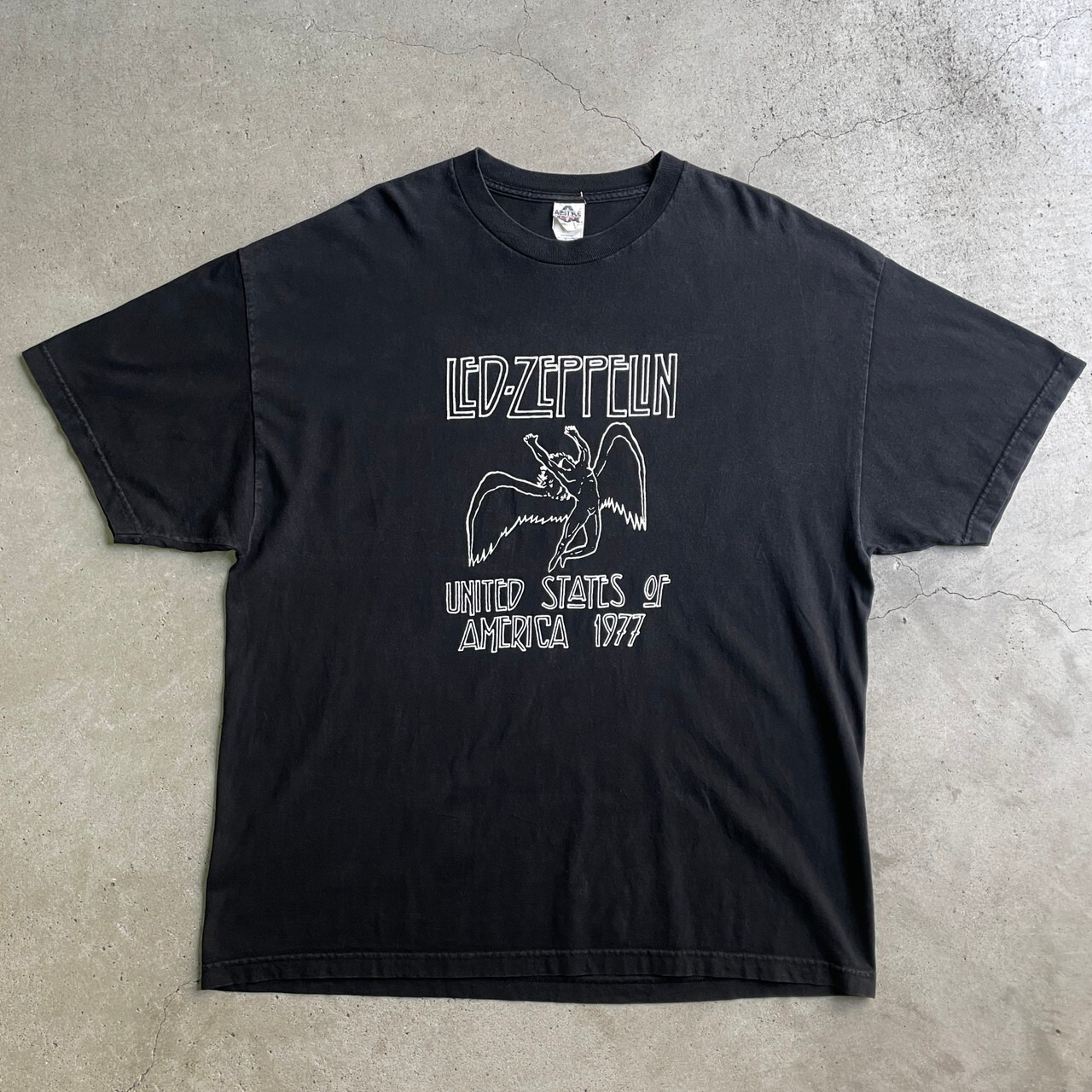 80s LED ZEPPLIN 聖なる館 tシャツ ユーロボディ ビンテージ 白Y2K LED 