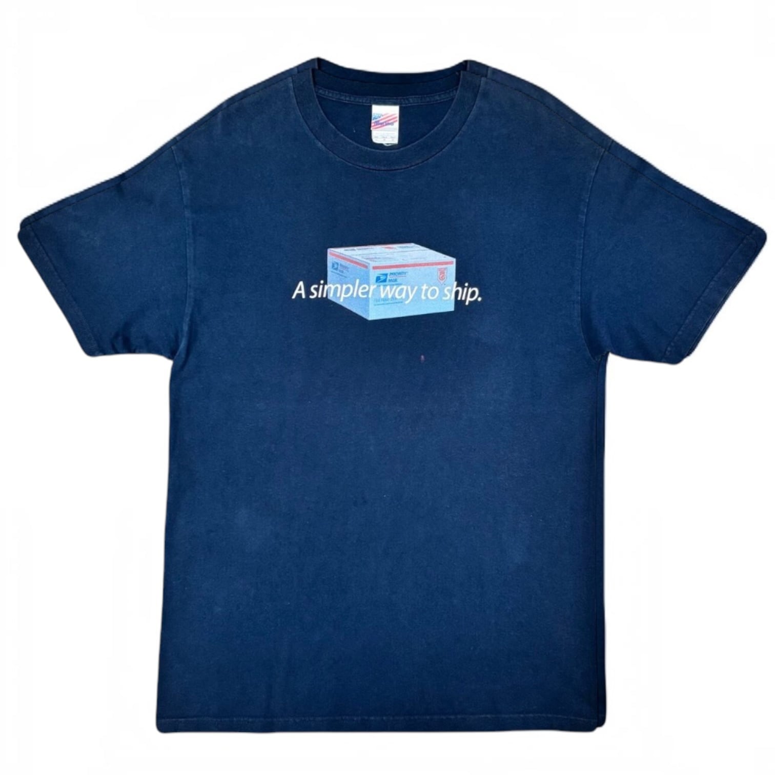 USPS / Priority Mail Graphic Tee / Murina / L / Made in USA / 90s