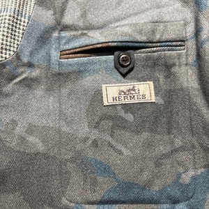 HERMES cashmere blend tailored jacket