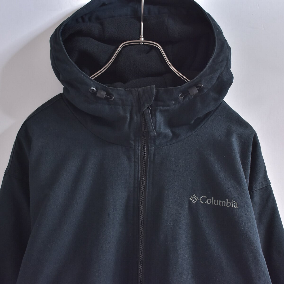 雰囲気系 00s~ Columbia コロンビア ダックパーカーブルゾン 裏地フリース アウトドア ジャンパー アメリカ古着 アウター メンズL~相当