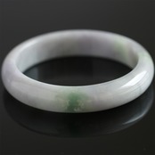 【内径 約62mm】やわらかいラベンダー色！翡翠バングル ラベンダー、グリーン、ホワイトの３カラー A貨翡翠 jd_bg1057