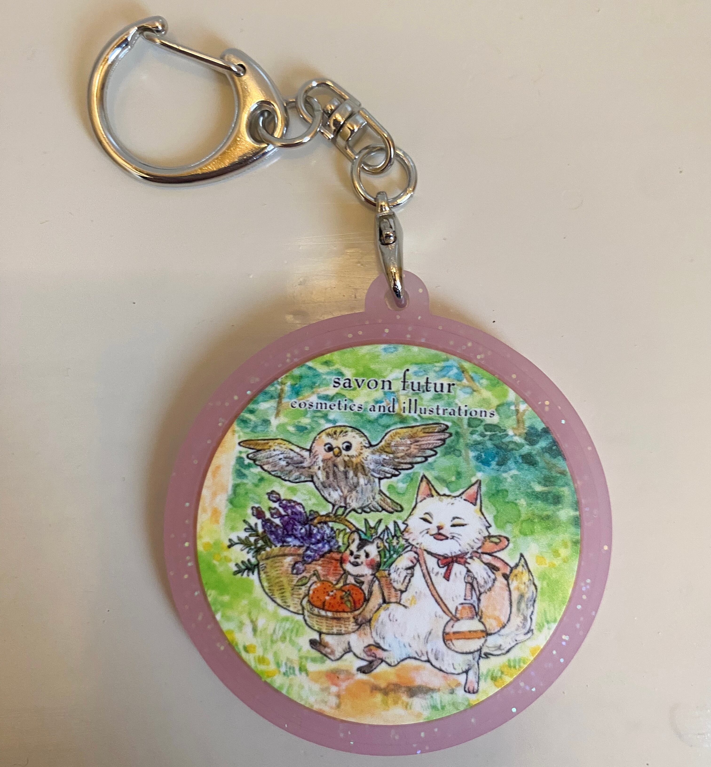 ラバーキーホルダー / ピンク