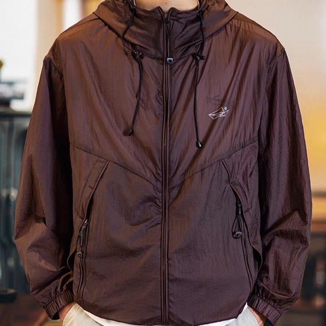 【H1145】Hooded Patch Pocket Oversized Jacket /2color