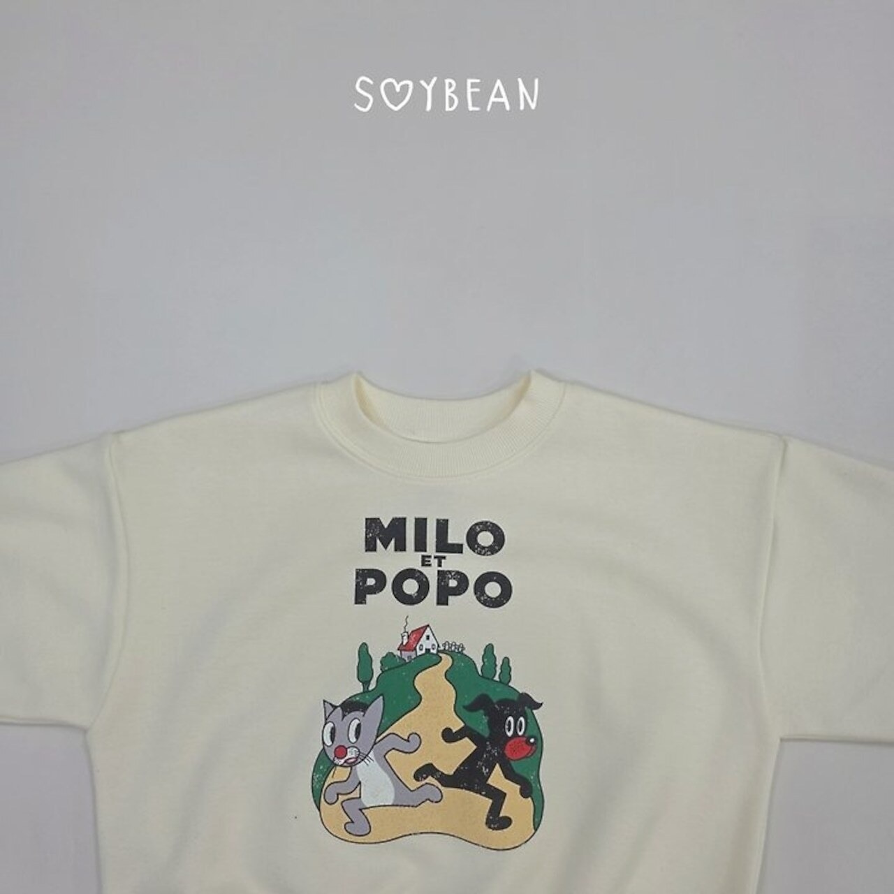 韓国子供服 / 26Autumn / soybean / milo popo スウェット / キッズ服 / ジュニア服 / 秋服 *XS~JM*