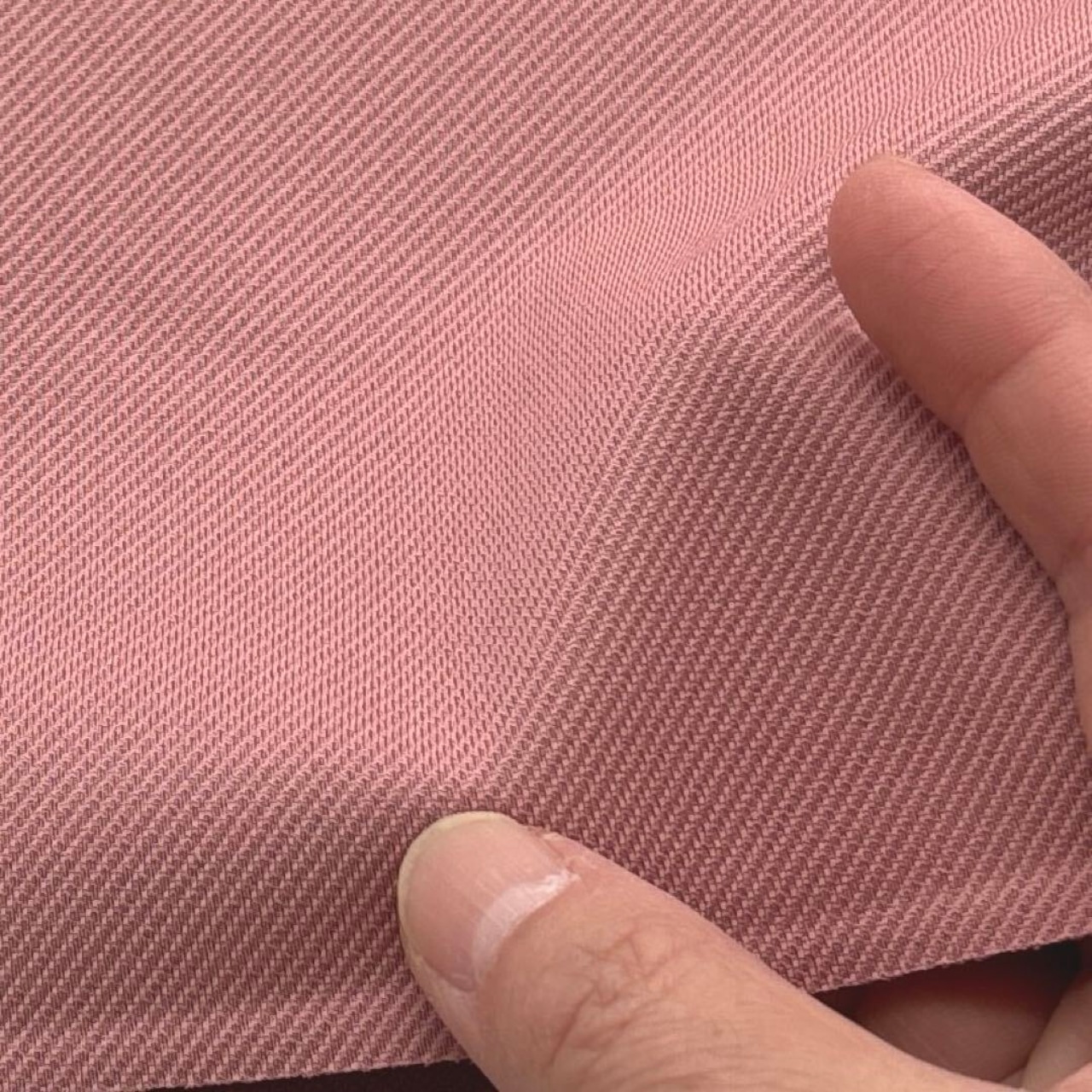 ★TC244◆2m◆綿ポリエステル混ツイルジャージーニット生地◆スモーキーピンク