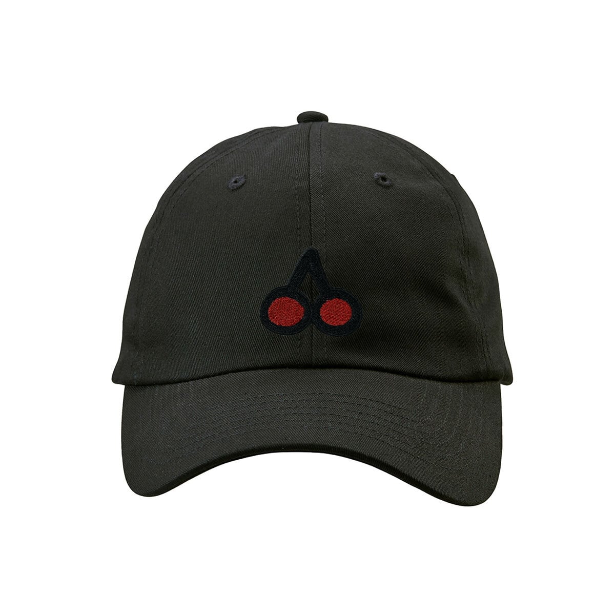 かわいい チェリー さくらんぼ 刺繍キャップ cap-a_ss015 帽子 コットン ツイル ロー キャップ