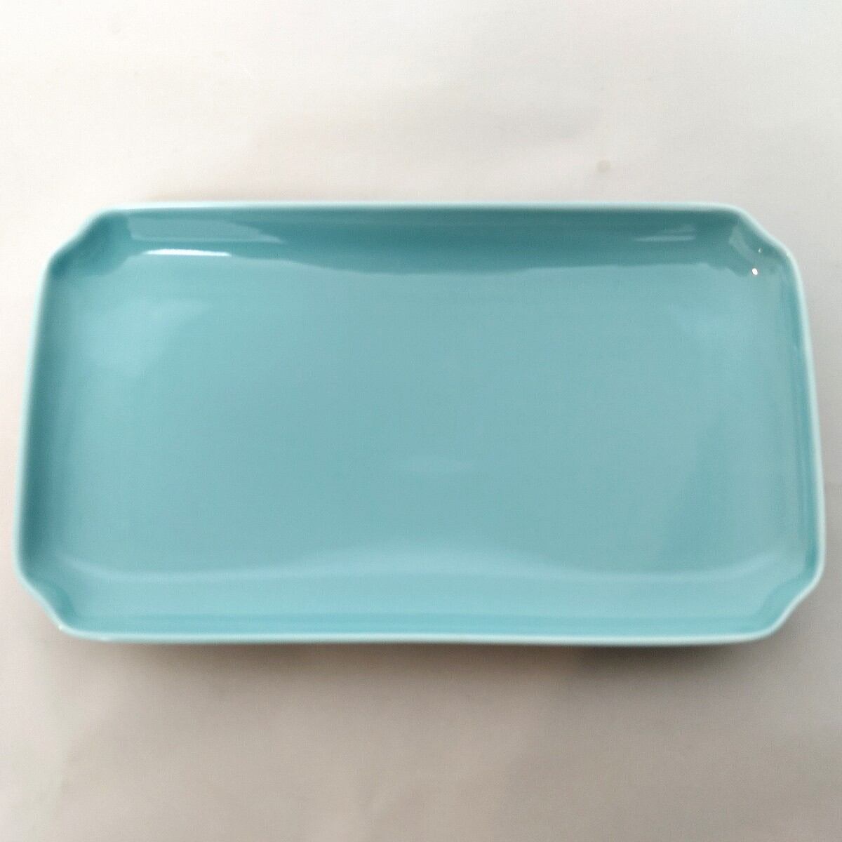 深川製磁・焼物皿揃・7枚セット・青磁・角皿・和食器・No.230405