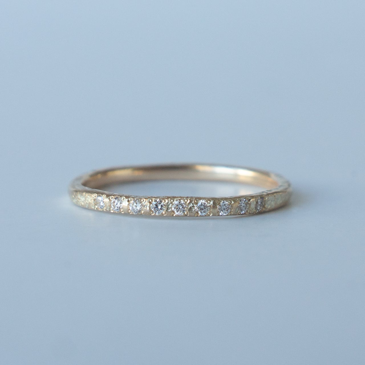ロック ダイヤモンド リング W1.6 K10 | Kumiko Taya jewelry