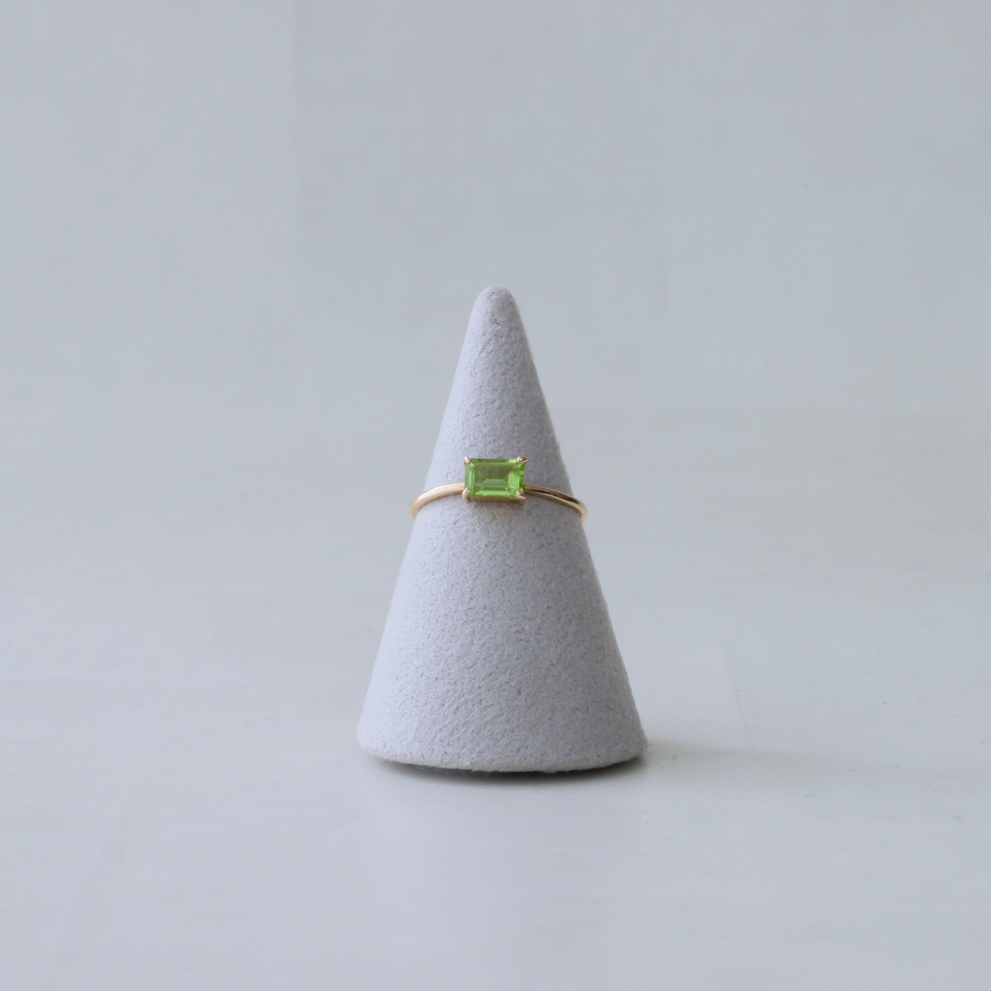 【 Eternal Lilac 】K10 / K18 Ring Peridot