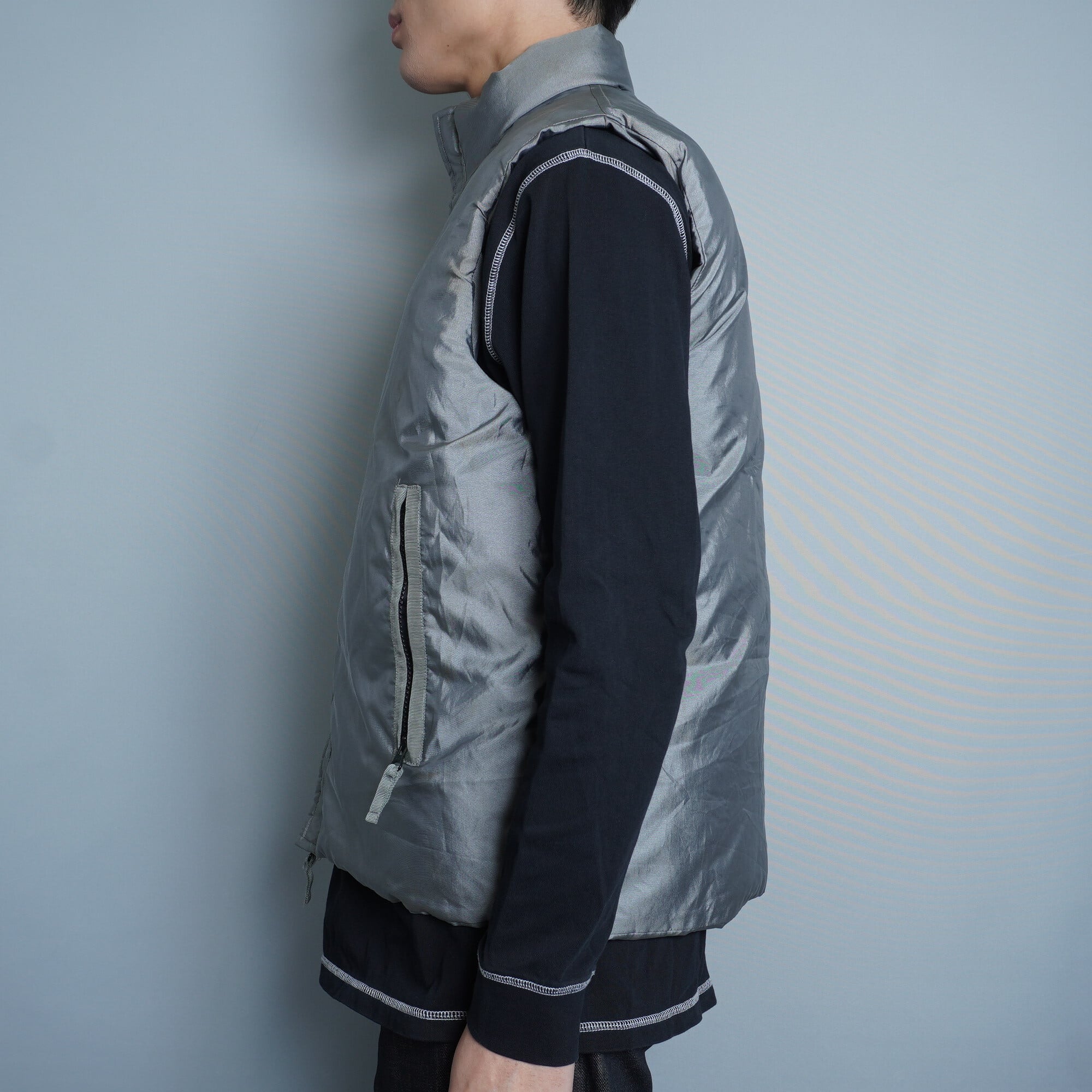 KENZO HOMME】ケンゾーオム ダブルジップダウンベスト grey | ブランド