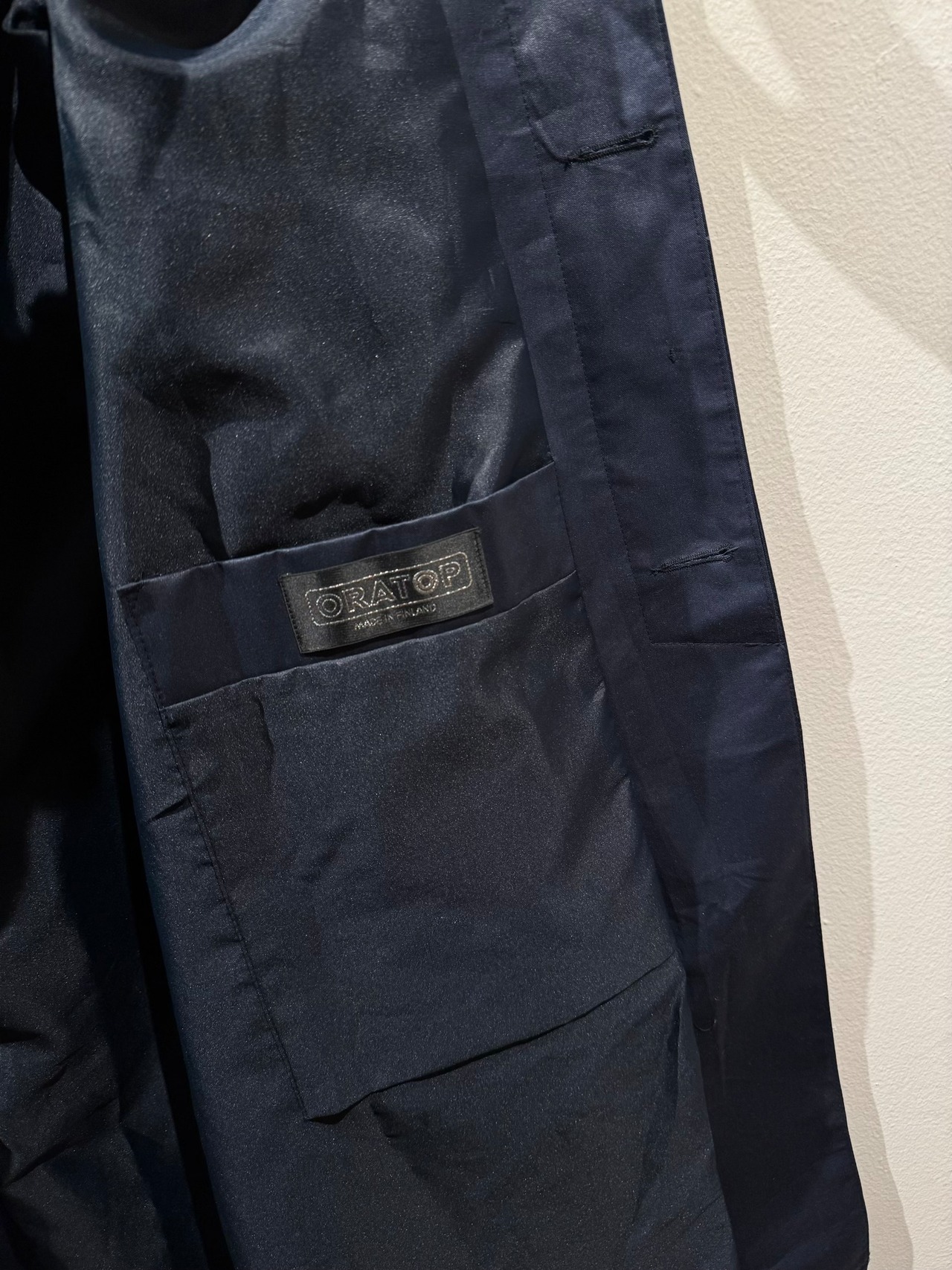 1970's-80's Vintage "ORATOP" Made in Finland Dark Navy Coat / フィンランド製ステンカラーコート