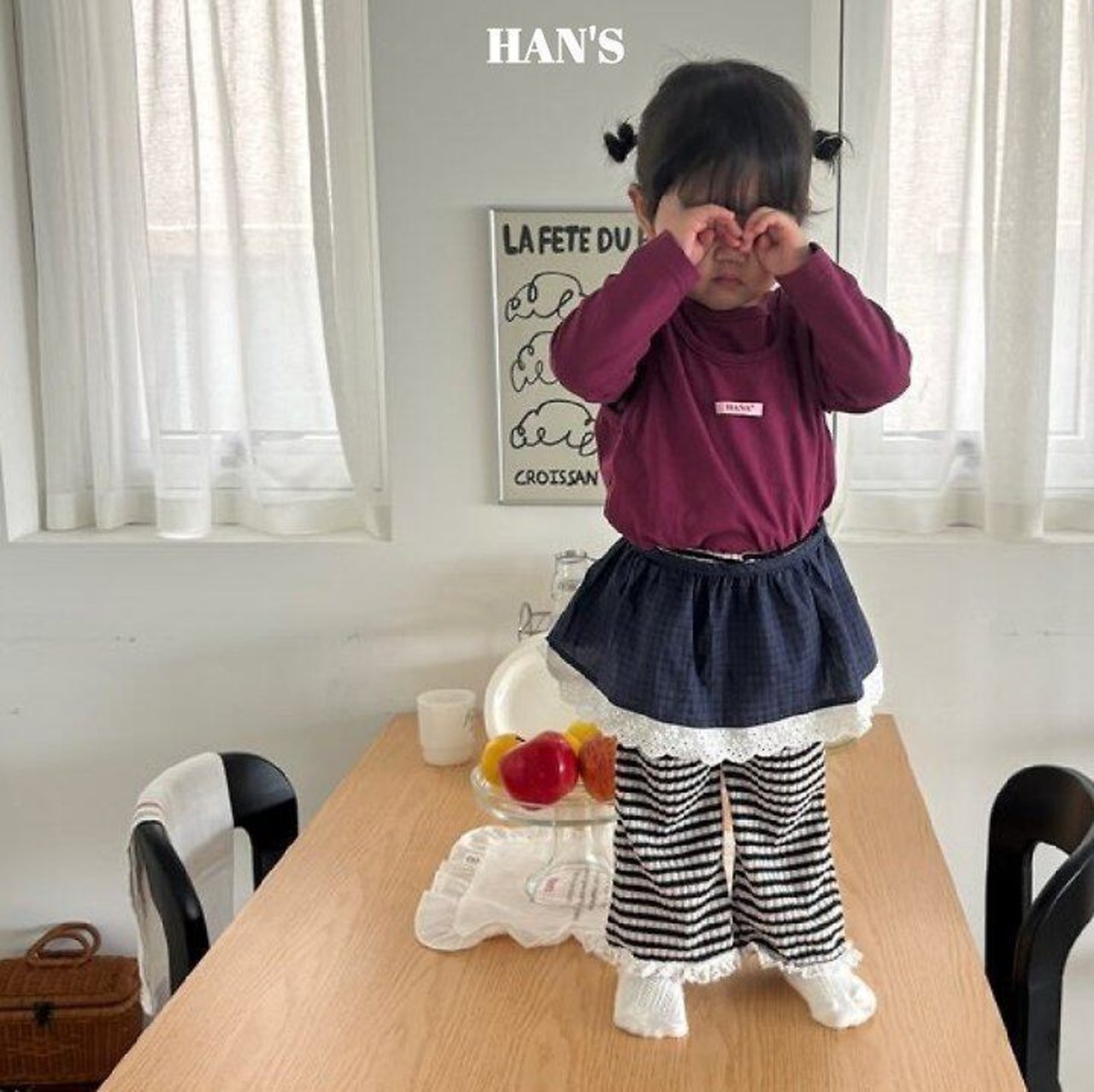 韓国子供服 / 26Autumn / 〖取寄〗Hans / ロゼパンツ / キッズ服 / ジュニア服 *XS~JM*