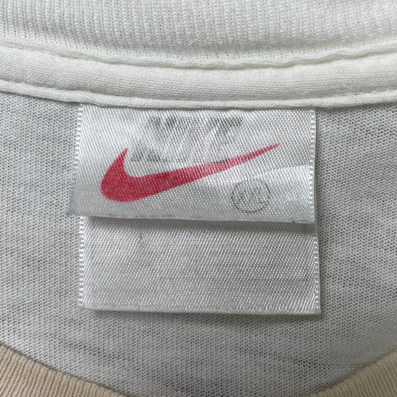 90年代 NIKE ナイキ ロゴプリントTシャツ ブリーチ加工 メンズ2XL 古着